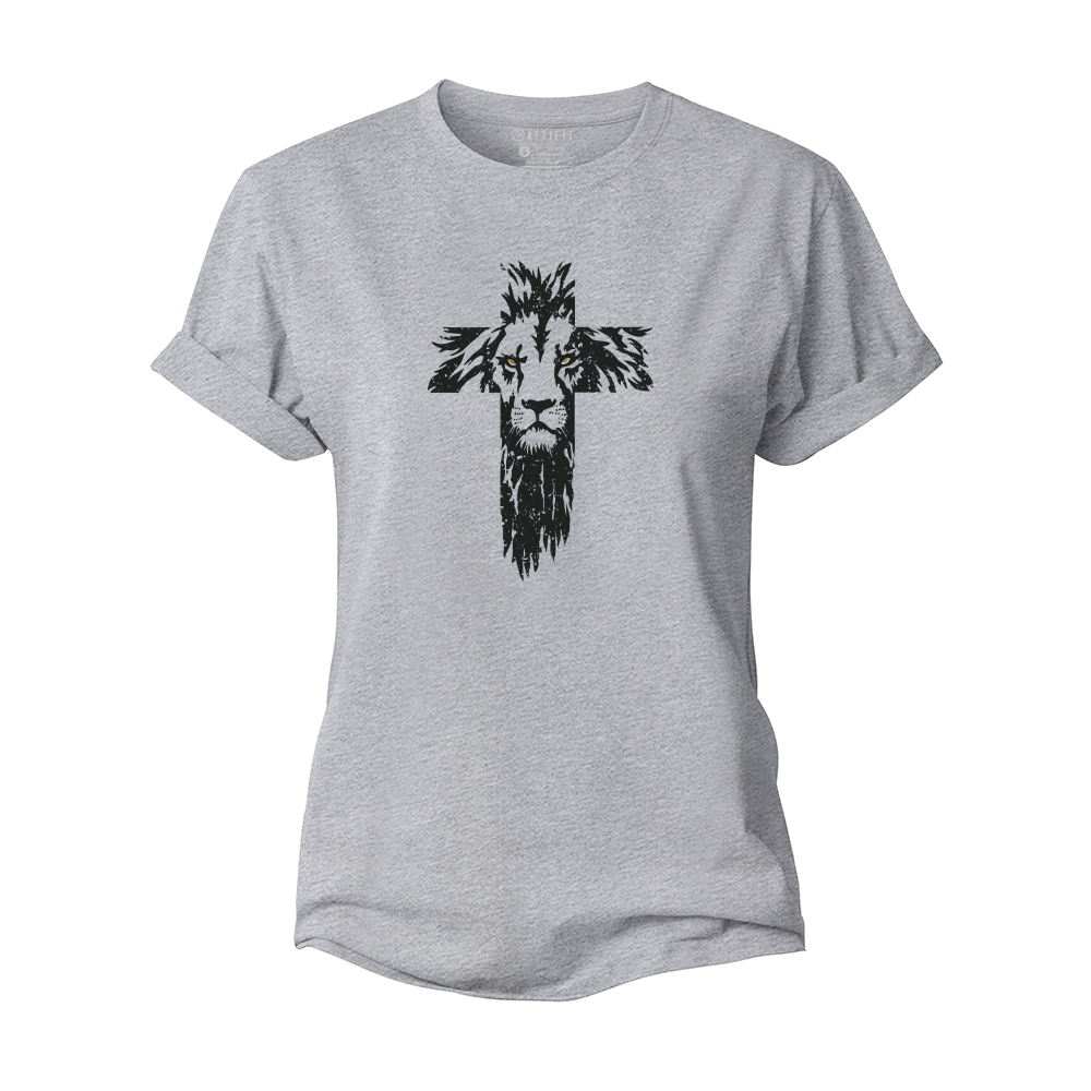 Lion Cross Women's Cotton T-Shirt