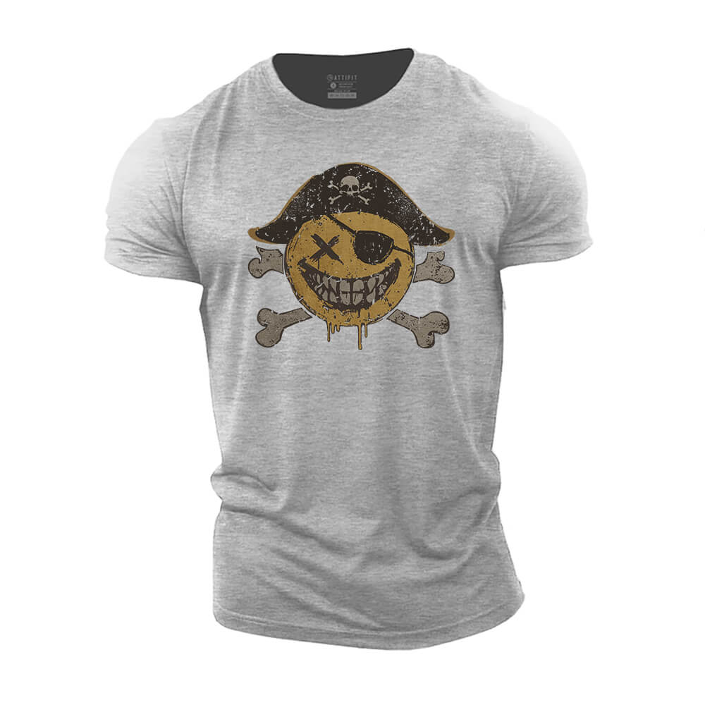 Pirate Smiley Cotton T-Shirt