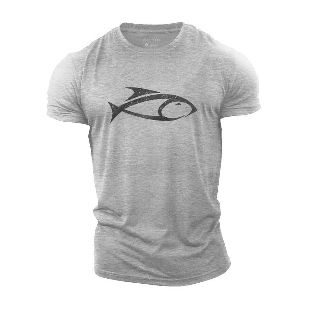 Simple Fish Cotton T-Shirt
