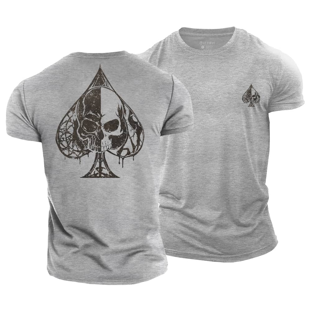 Spades Skull Cotton T-Shirt