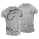 Fish And Hook Cotton T-Shirt