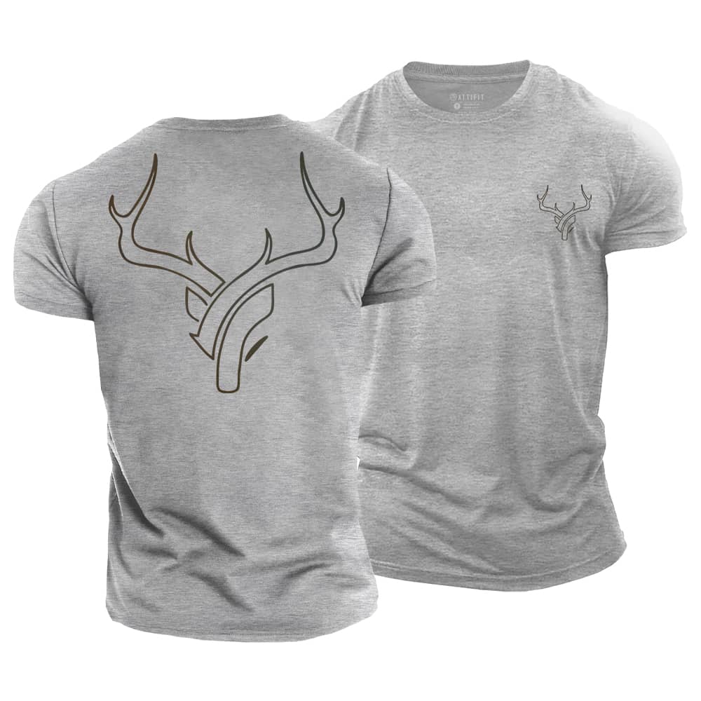 Antler Mark Cotton T-Shirt