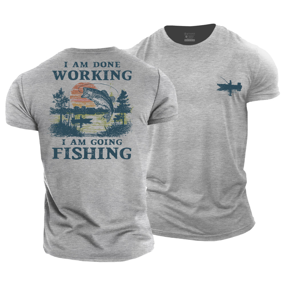Going Fishing Cotton T-Shirt