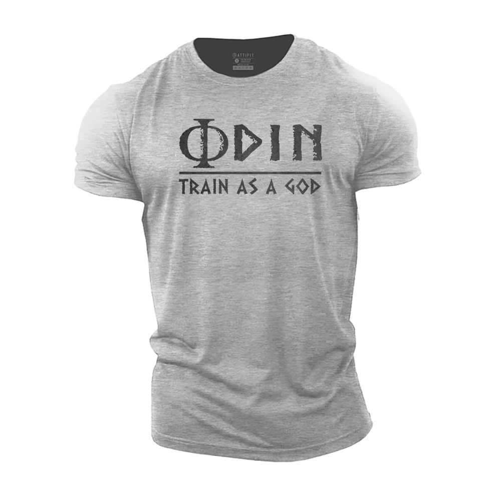 Odin Train as a God Cotton T-Shirt