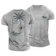 Fibonacci Sunset Wave Cotton T-Shirt