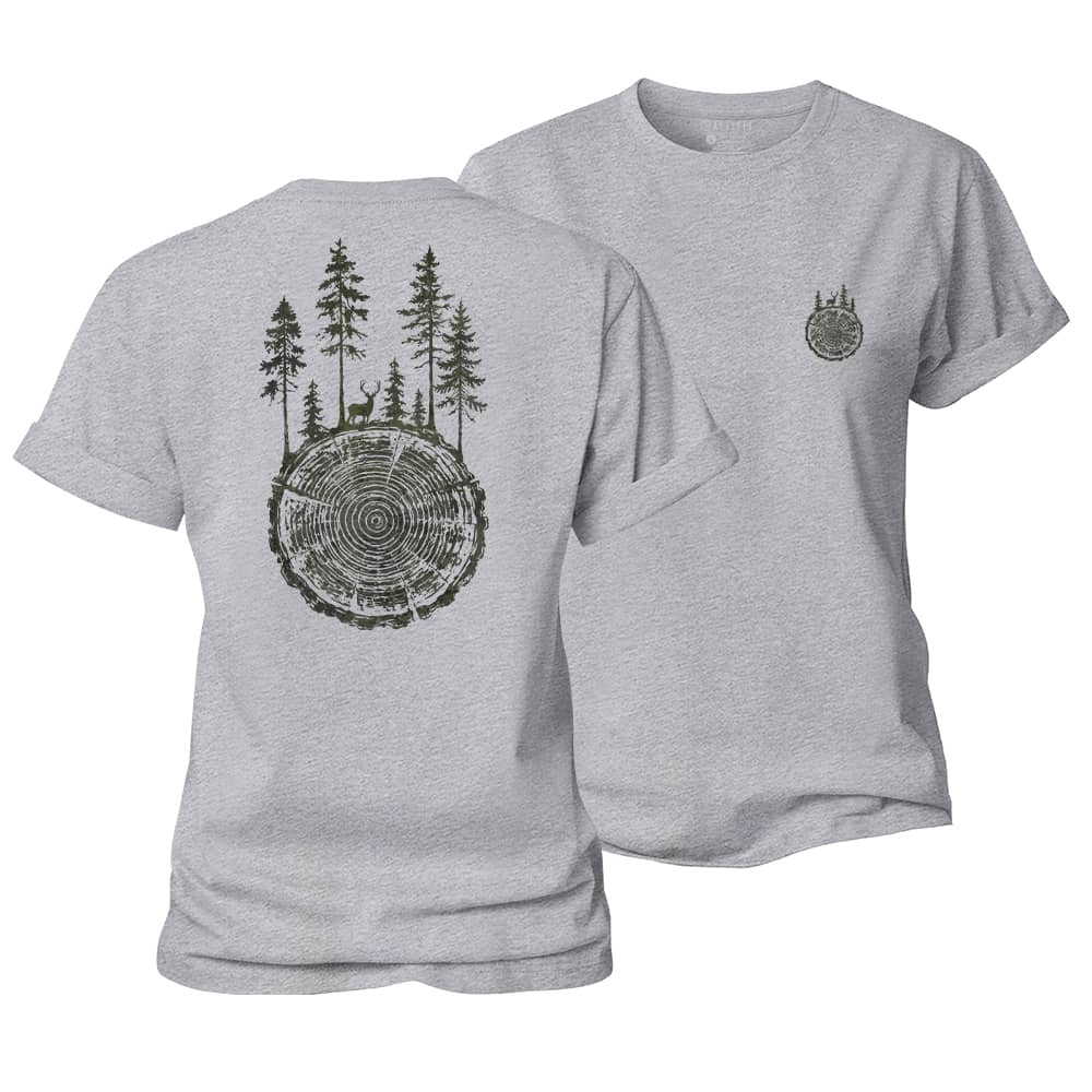 Tree Ring Forest Women's Cotton T-Shirt