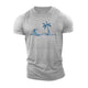 Simple Palm Wave Cotton T-Shirt
