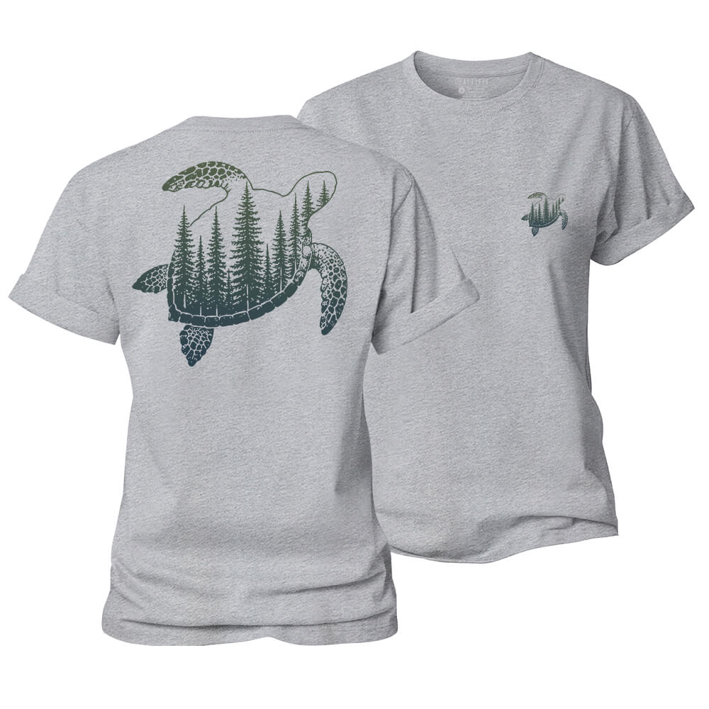 Turtle Forest Women's Cotton T-Shirt