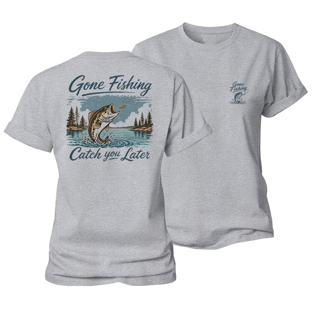 Gone Fishing Women's Cotton T-Shirt