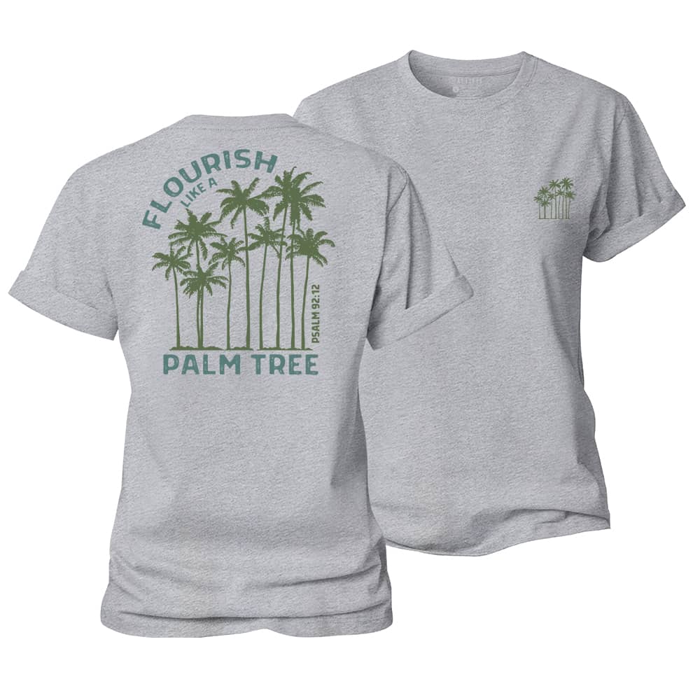Flourish Like A Palm Tree Women's Cotton T-Shirt