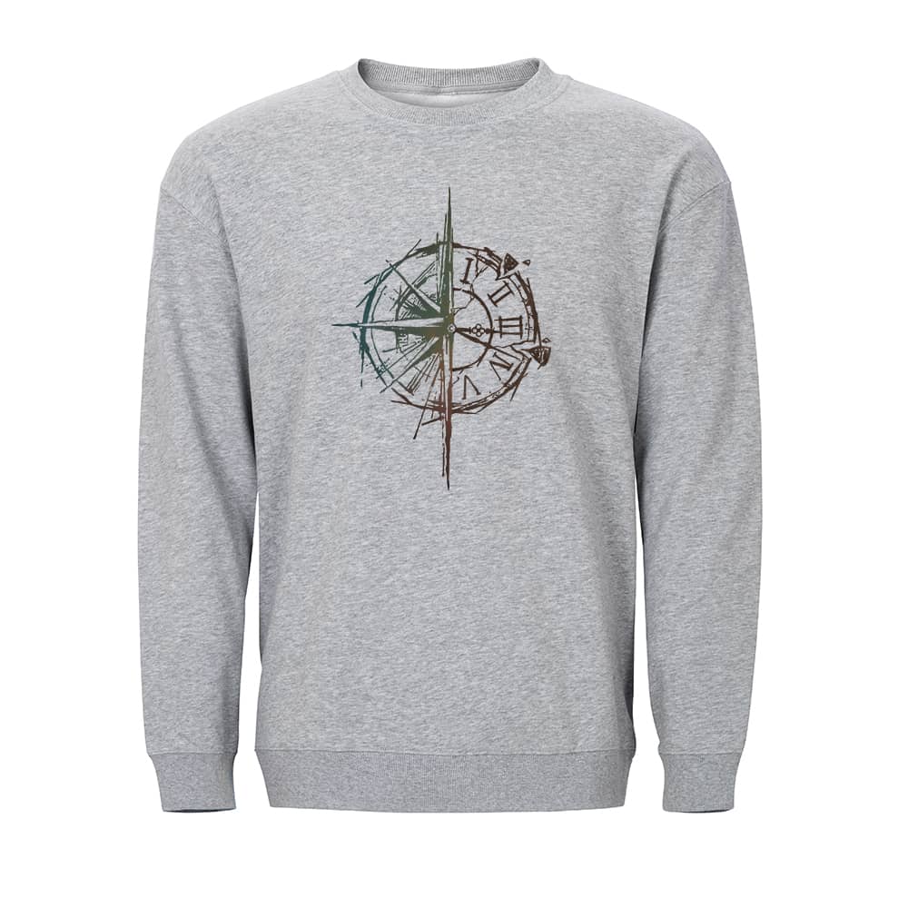 Compass Clock Crewneck Sweatshirt