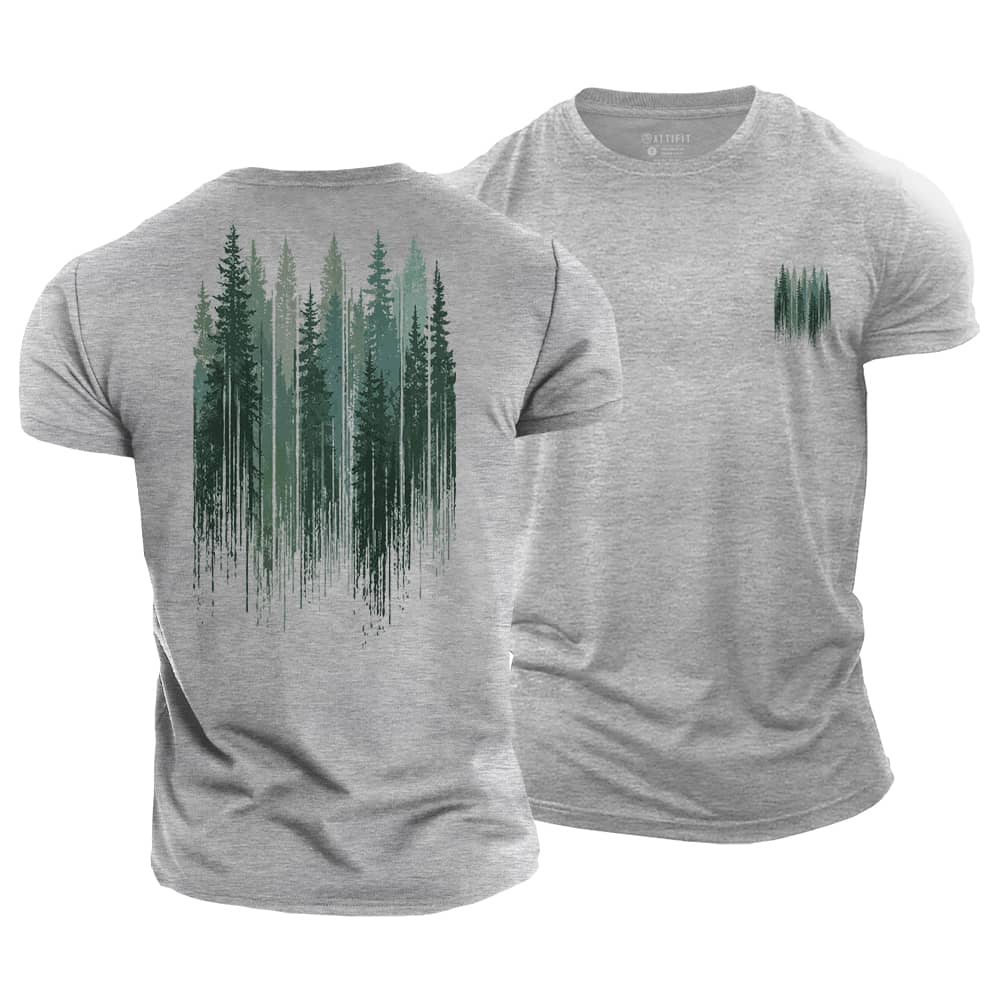 Pine Shadow Cotton T-Shirt