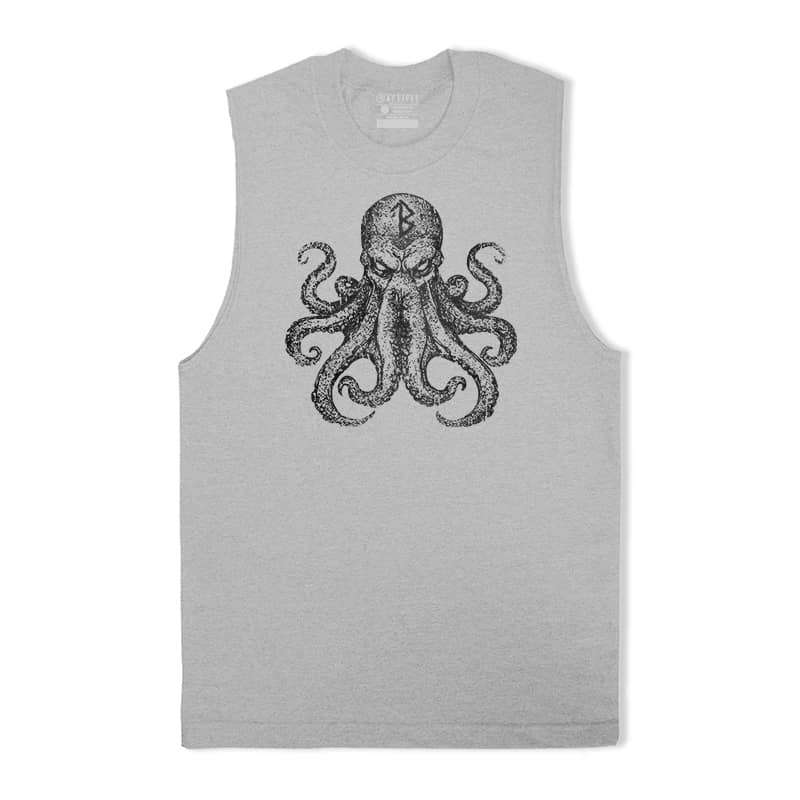 Viking Rune Octopus Tank Top
