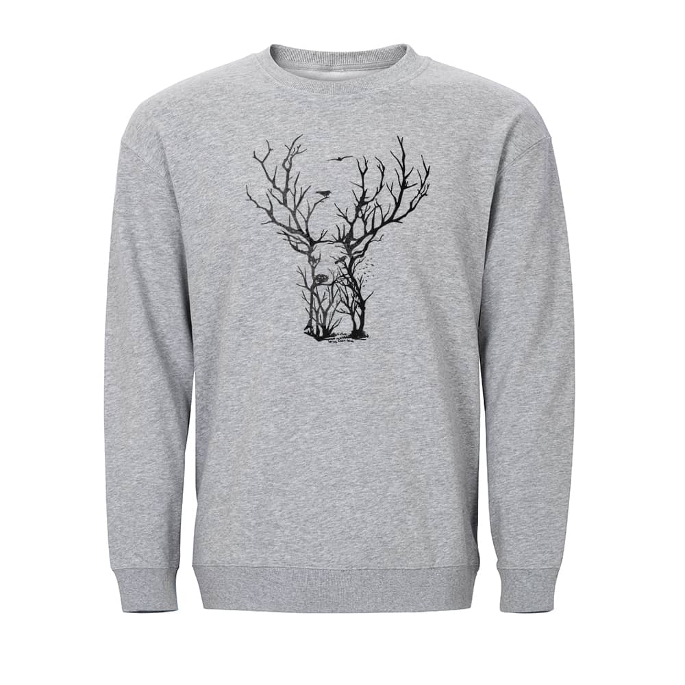 Twig Deer Crewneck Sweatshirt
