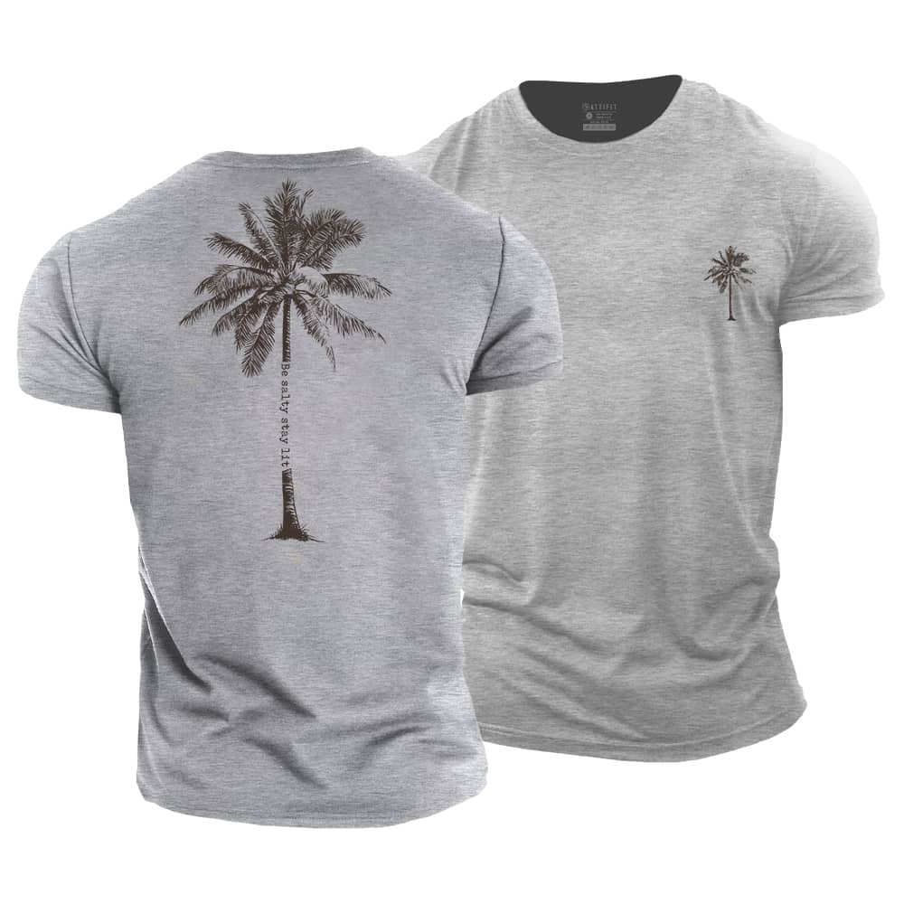 Salty Palm Cotton T-Shirt