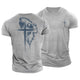 Lion of Faith Cross Cotton T-Shirt