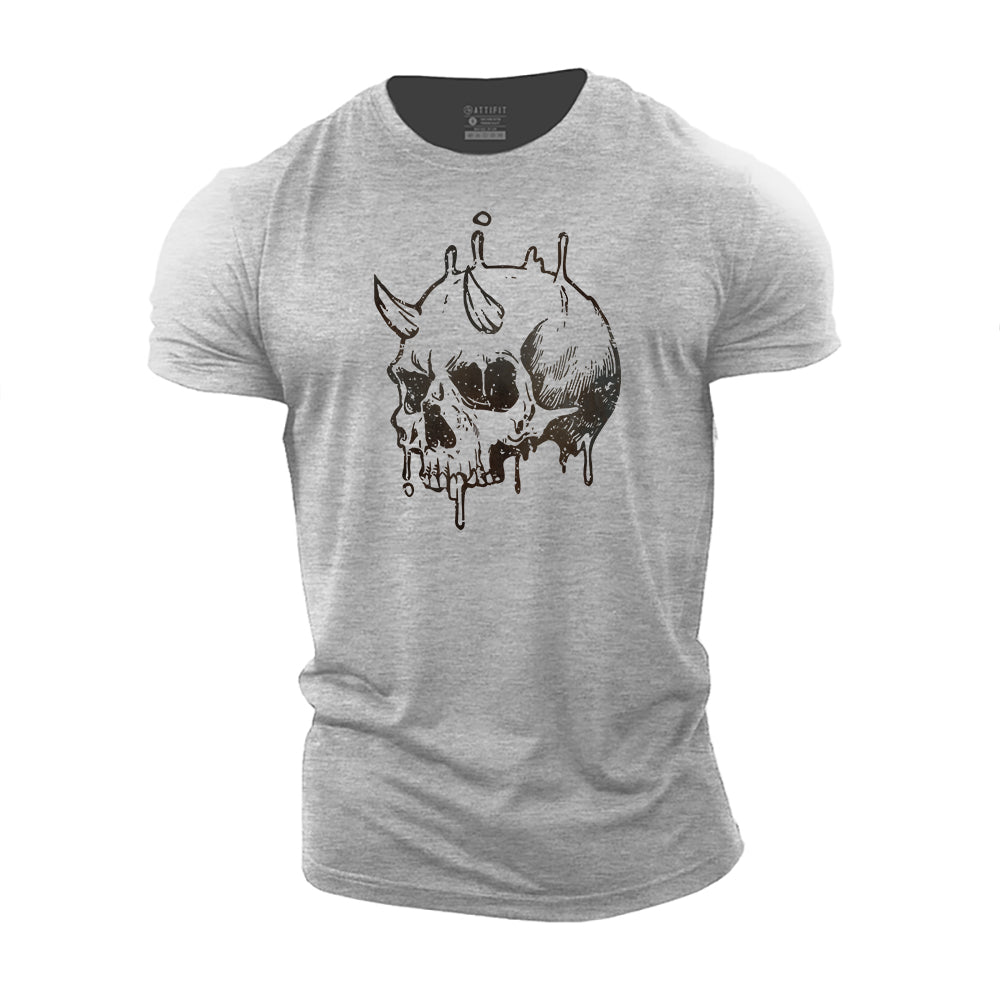 Devil Skull Cotton T-Shirt