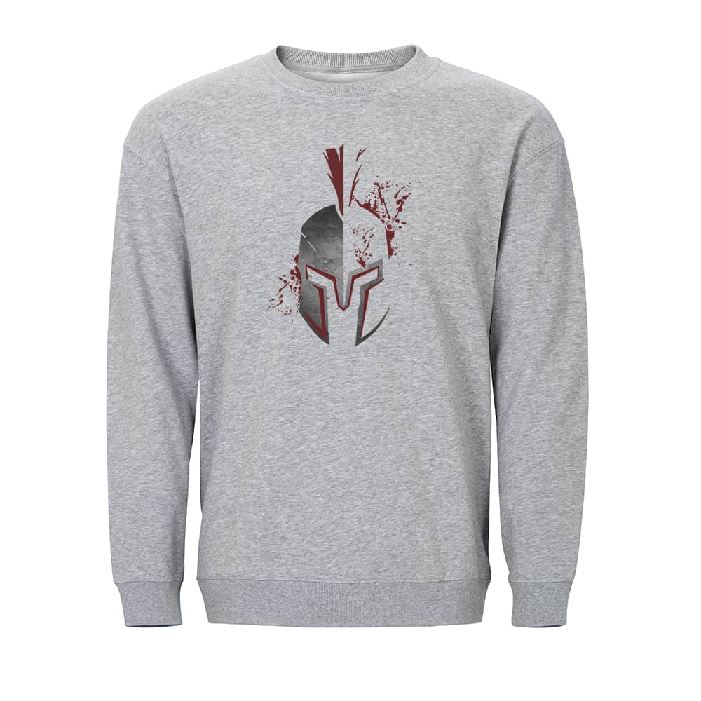 Cool Spartan Helmet Crewneck Sweatshirt
