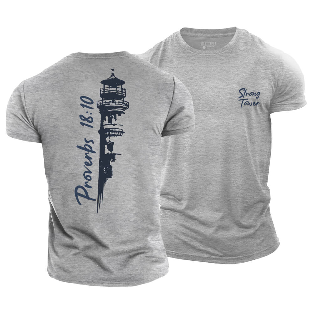 Strong Tower Cotton T-Shirt