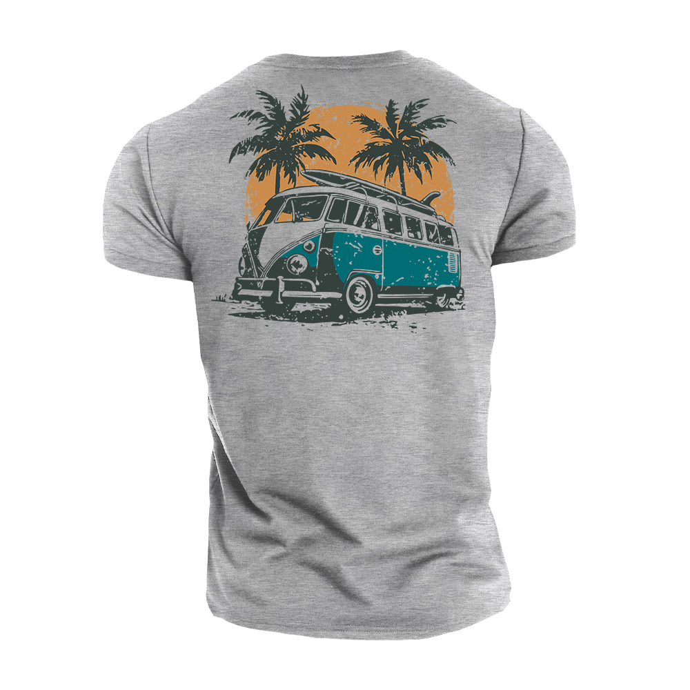 Bus Vacation Cotton T-Shirt
