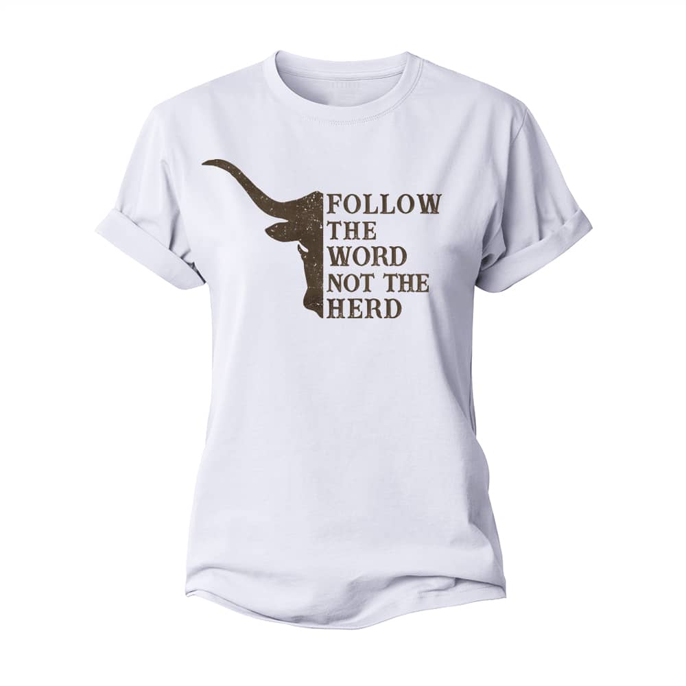 Follow The Herd Women's Cotton T-Shirt