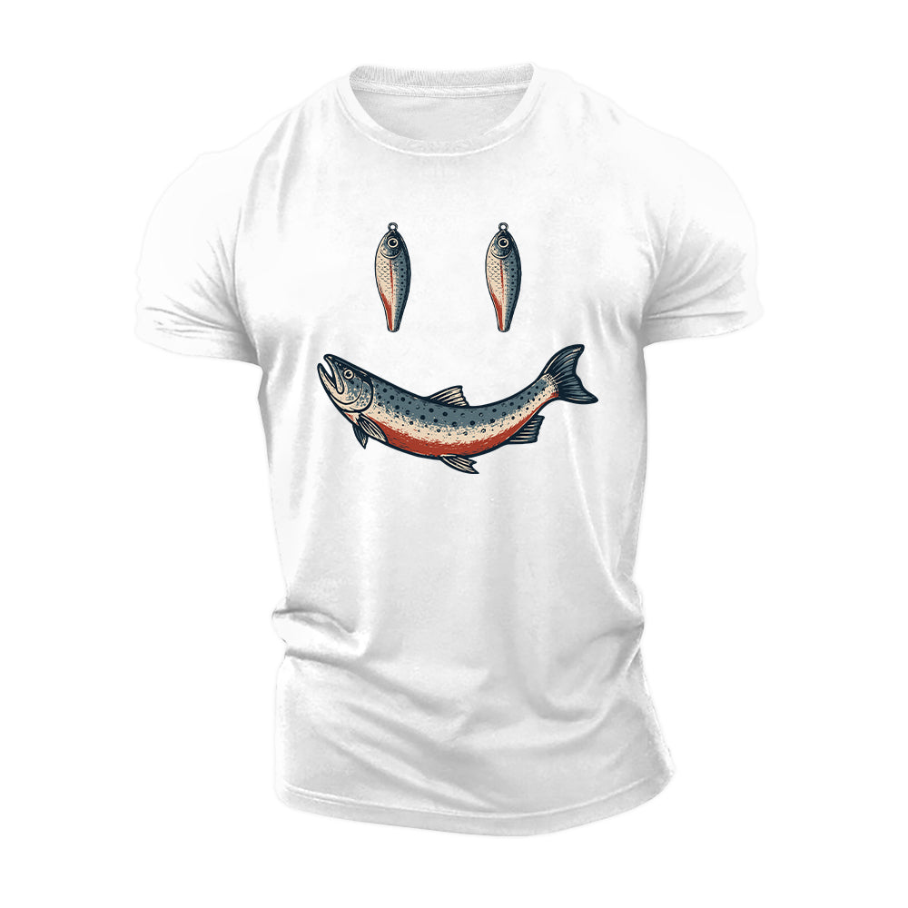 Happy Angler Smile Cotton T-Shirt