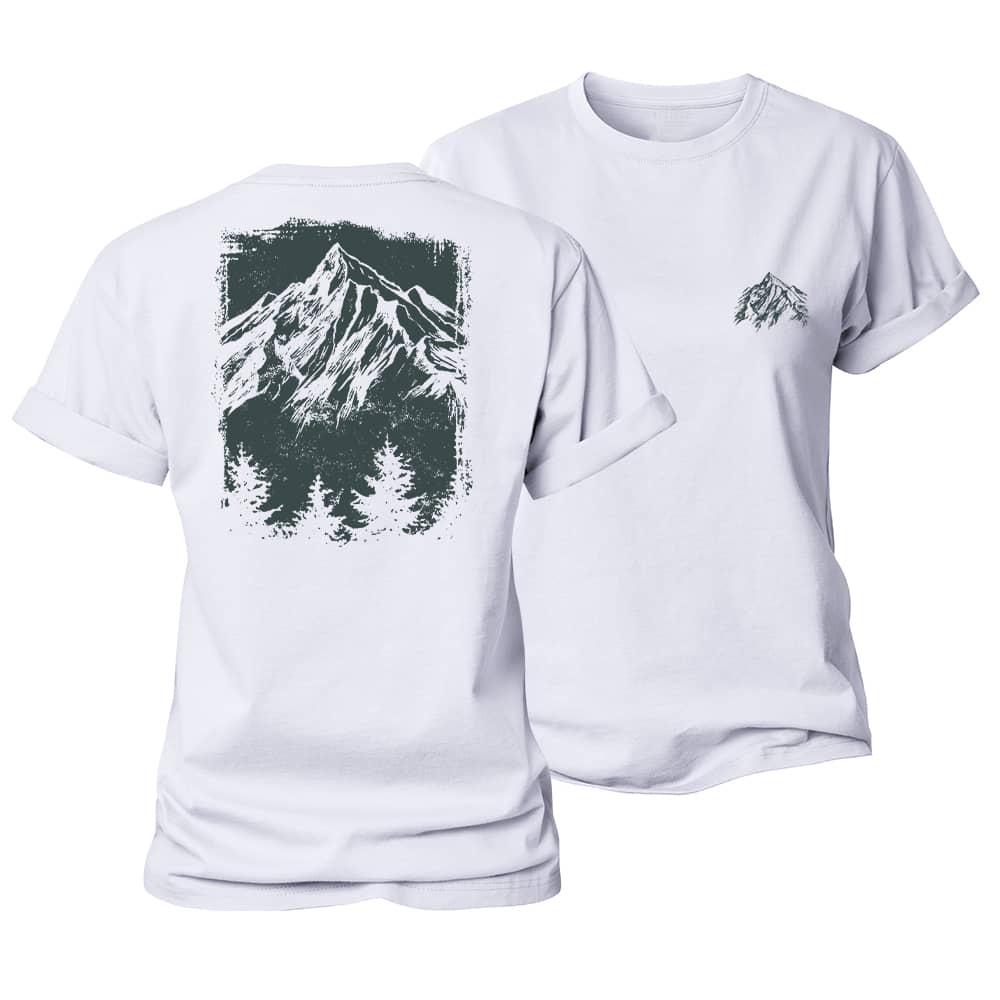 Mountain Tree Silhouette Women's Cotton T-Shirt