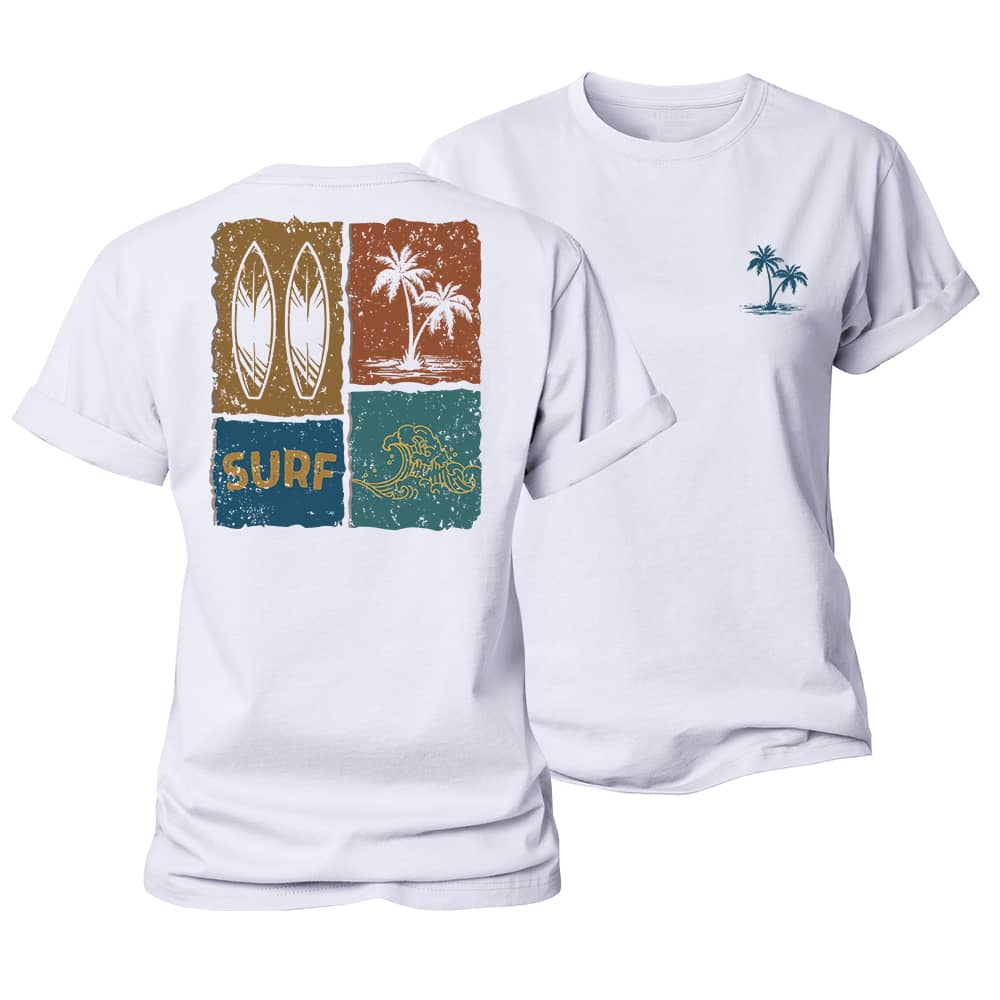 Surf Poster Women's Cotton T-Shirt