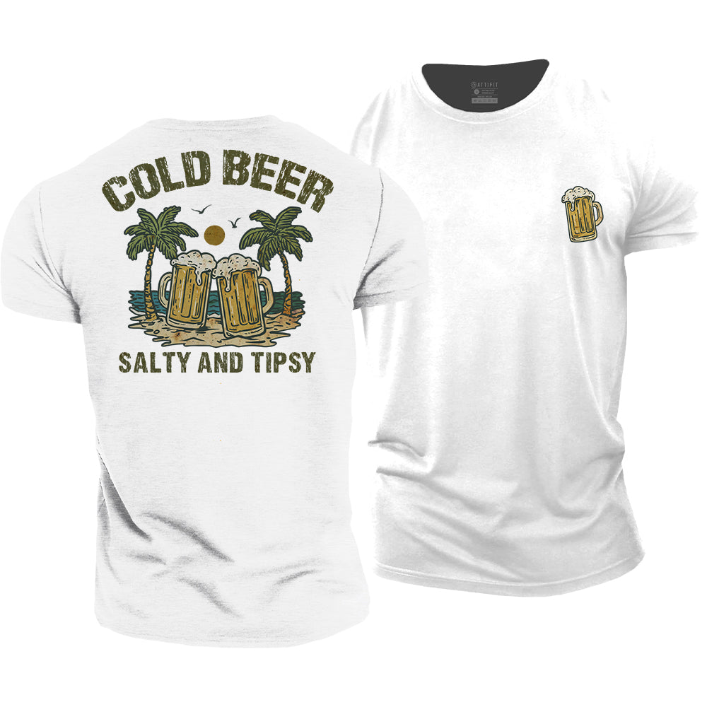 Salty And Tipsy Cotton T-Shirt