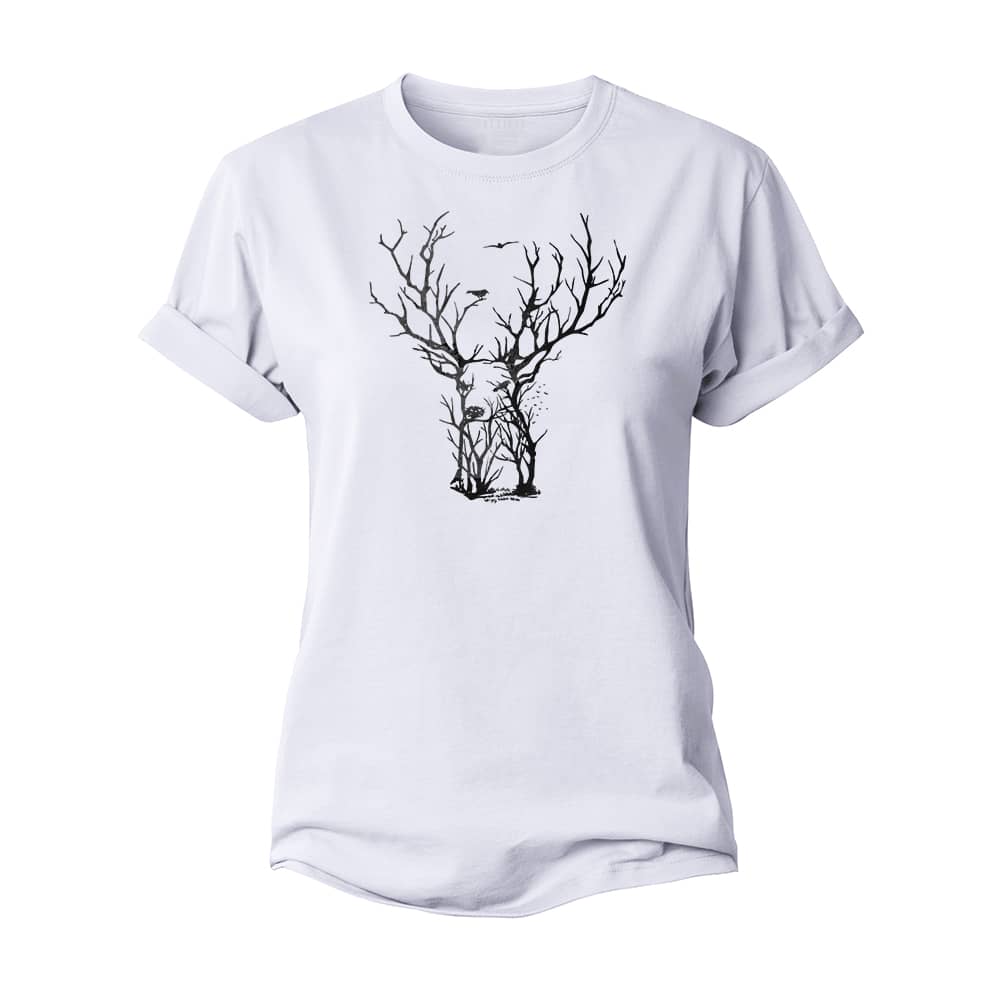 Twig Deer Women's Cotton T-Shirt