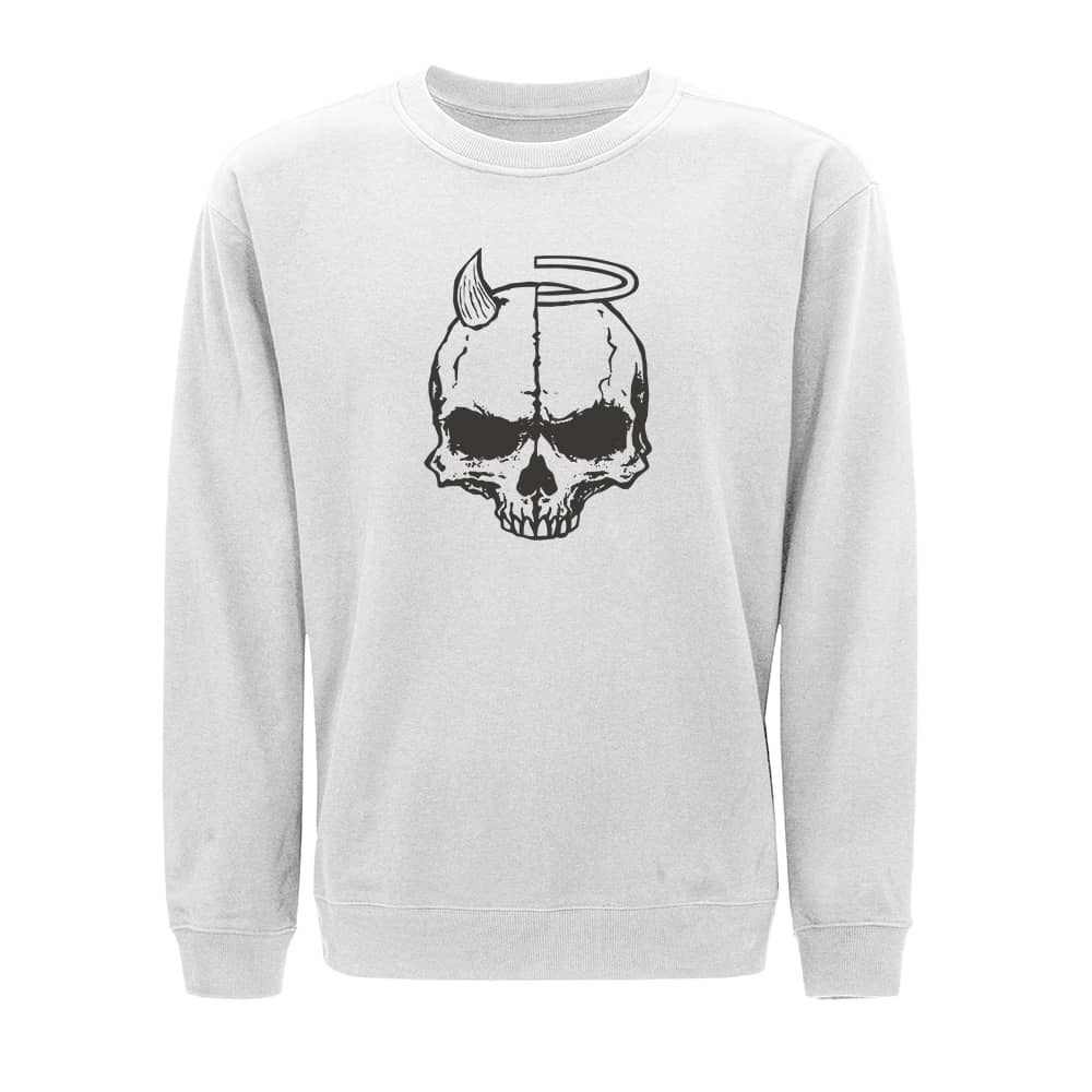 Angel Devil Skull Crewneck Sweatshirt