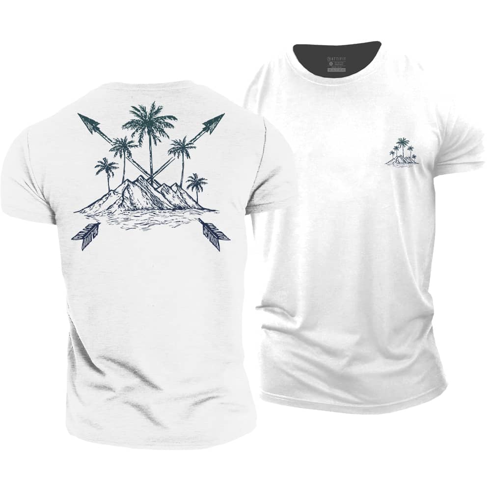 Mountain Palm Cotton T-Shirt