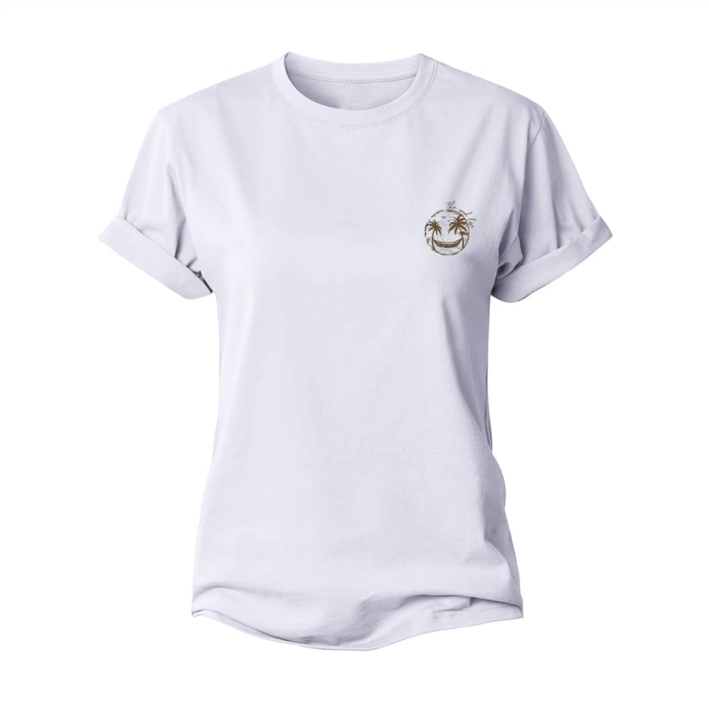 Mini Smiley Palm Tree Women's Cotton T-Shirt