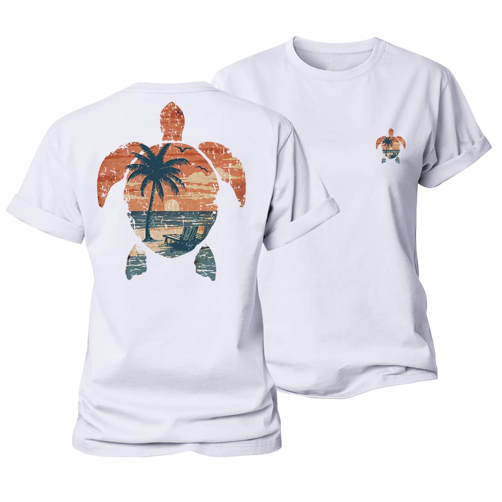 Colorful Turtle Women's Cotton T-Shirt