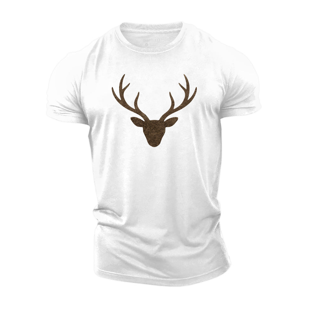 Elk silhouette Cotton T-Shirt