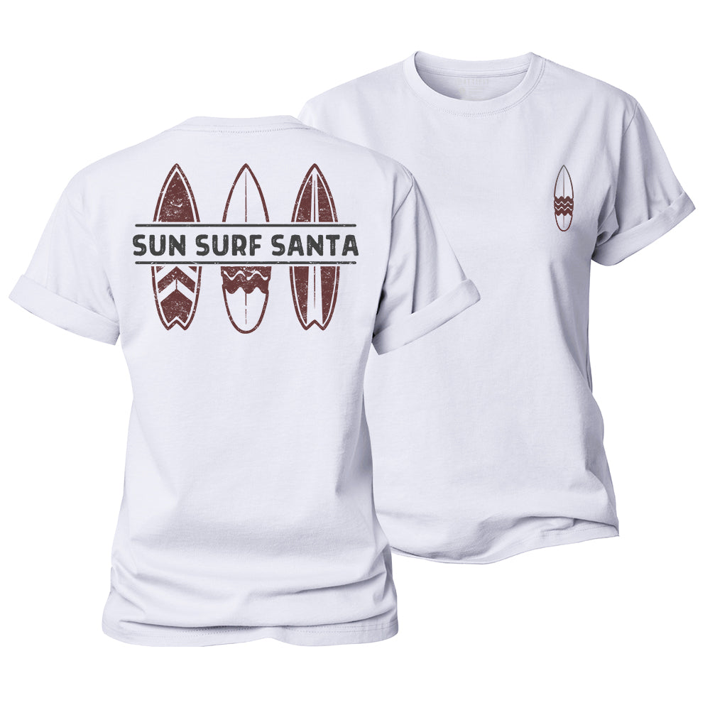 Surf Santa Women's Cotton T-Shirt