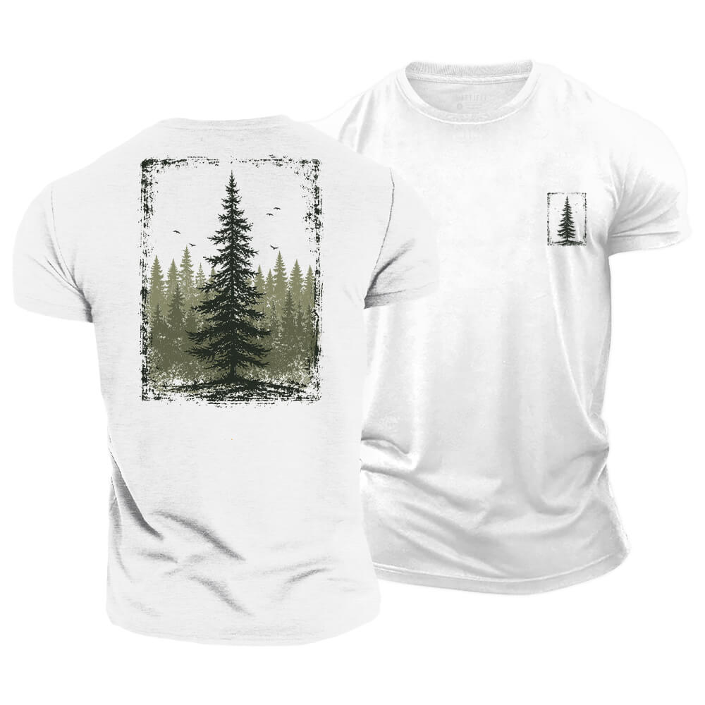 Pine Woodland Cotton T-Shirt