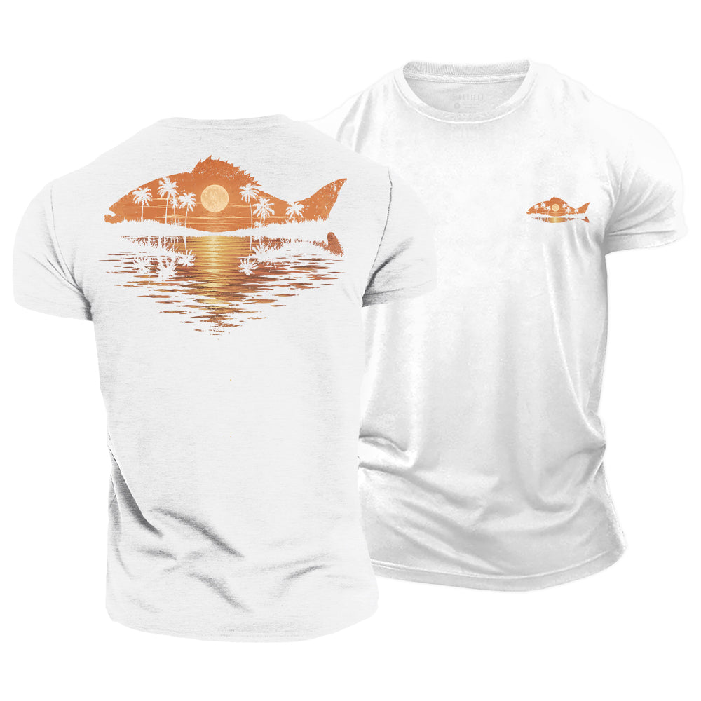 Sunset Current Cotton T-Shirt