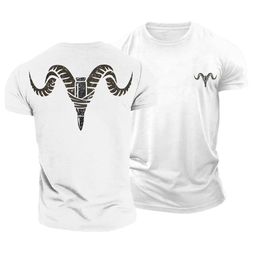 Ram Hunting Cotton T-Shirt