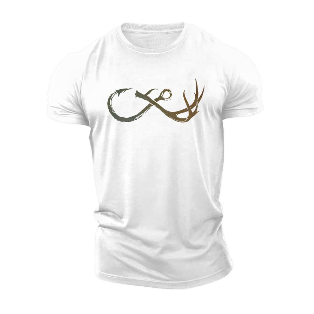 Forever Hunting Fishing Cotton T-Shirt