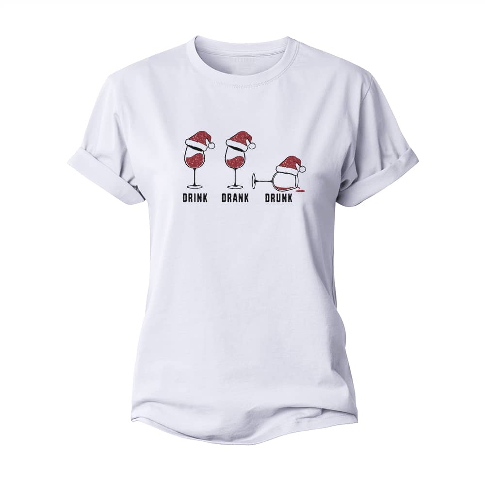 Drink Drank Drunk Women's Cotton T-Shirt