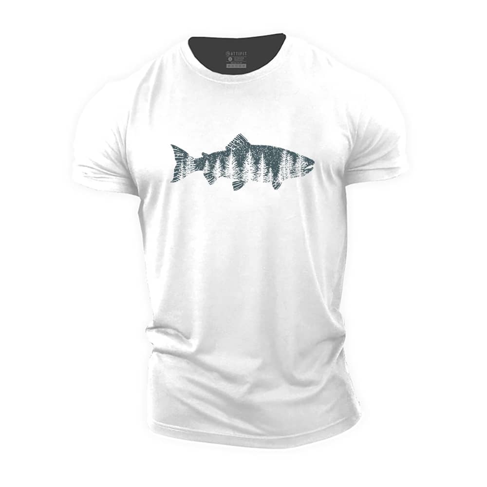Fish Of The Forest Cotton T-Shirt