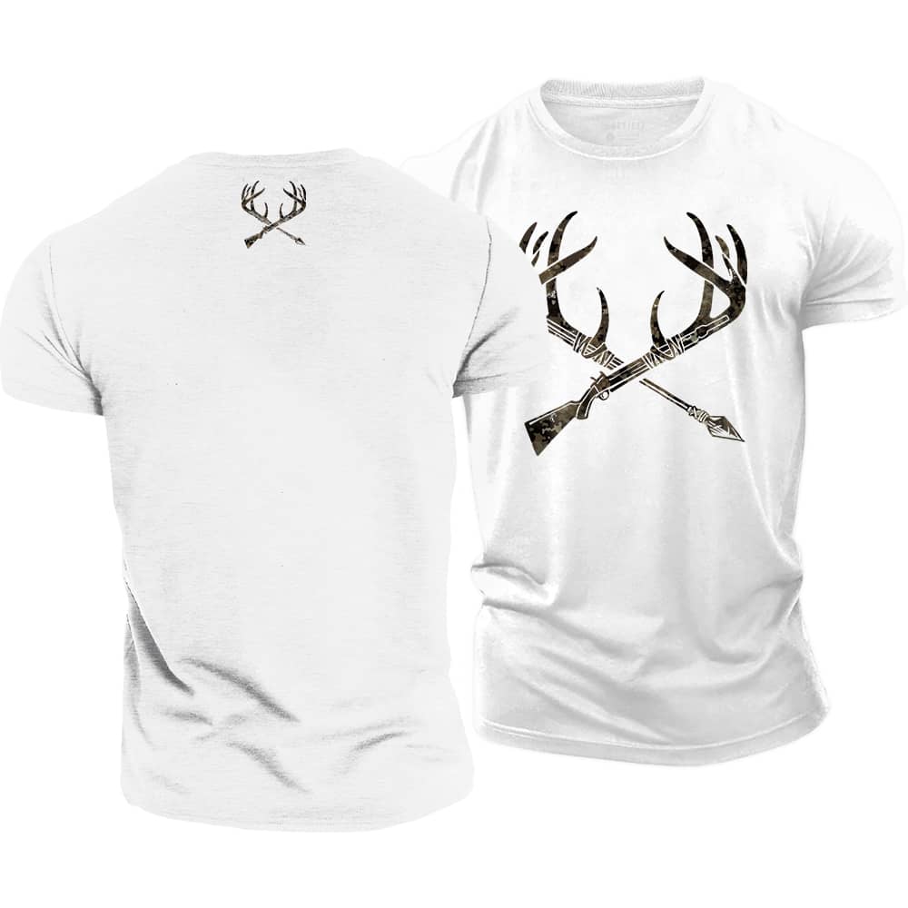 Hunting Deer Cotton T-Shirt