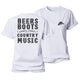 Beers Boots Country Music Women's Cotton T-Shirt