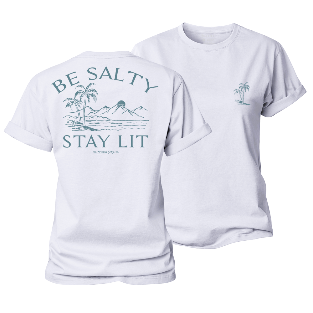 Be Salty Stay Lit Women's Cotton T-Shirt