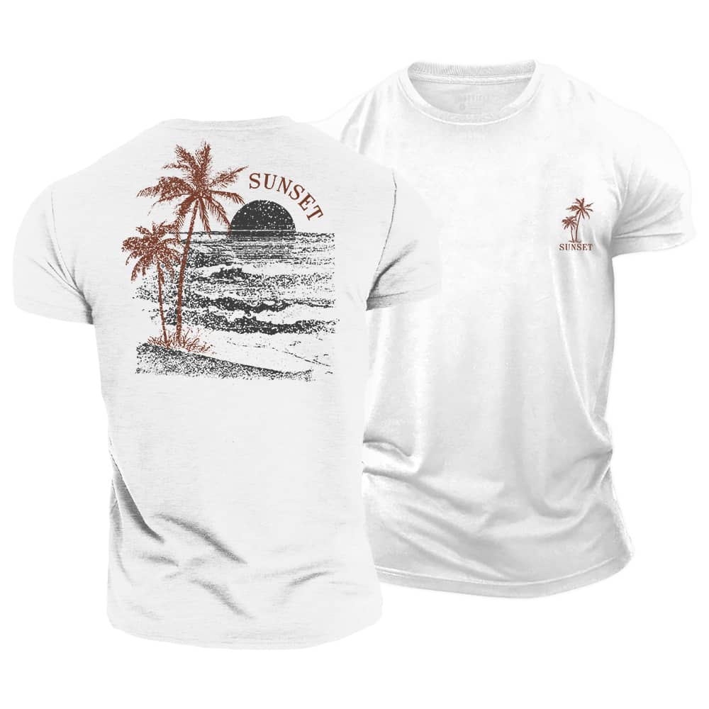 Sea Sunset Cotton T-Shirt