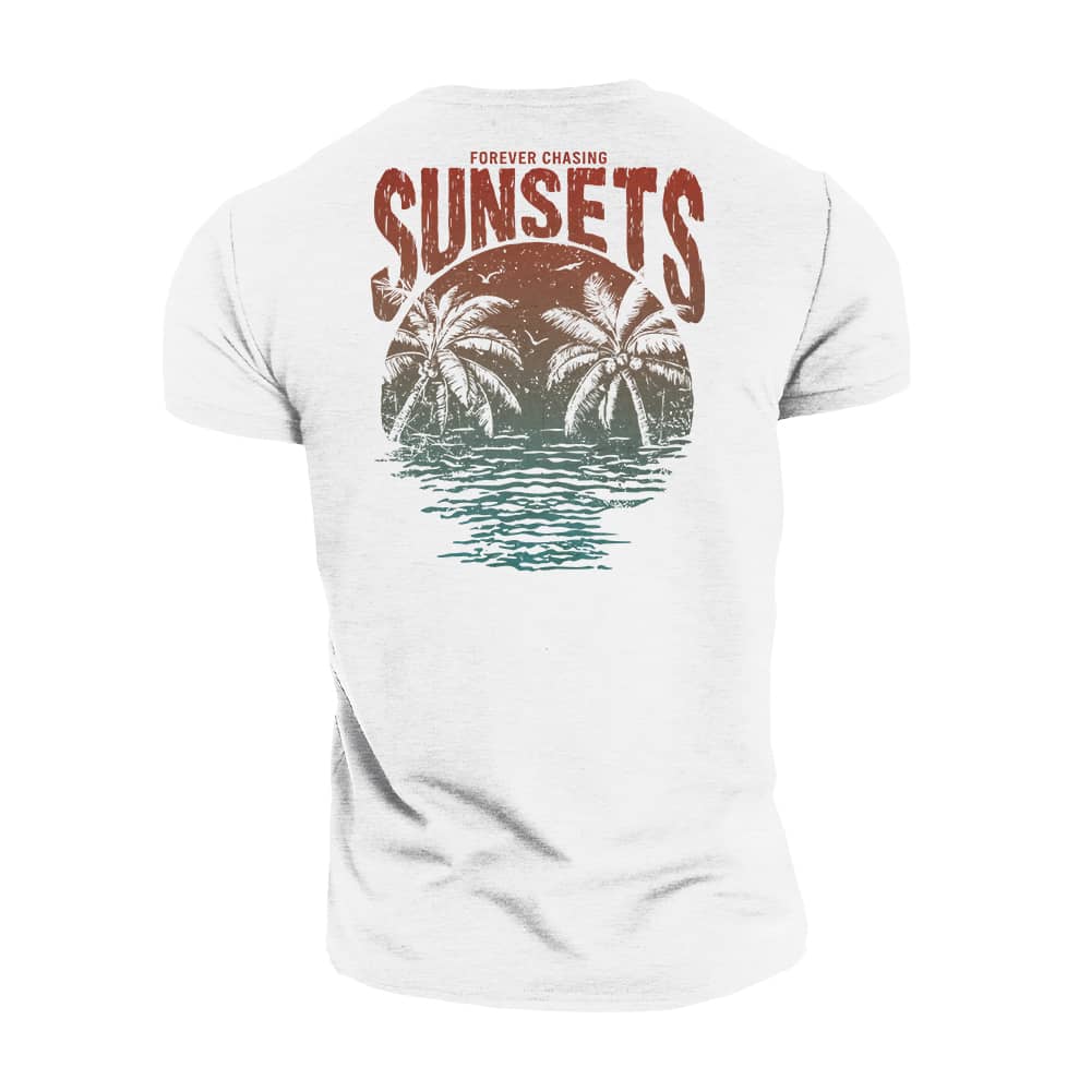 Chasing Sunsets Cotton T-Shirt
