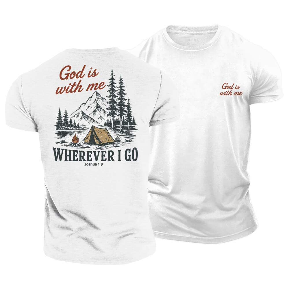 God Is With Me Cotton T-Shirt