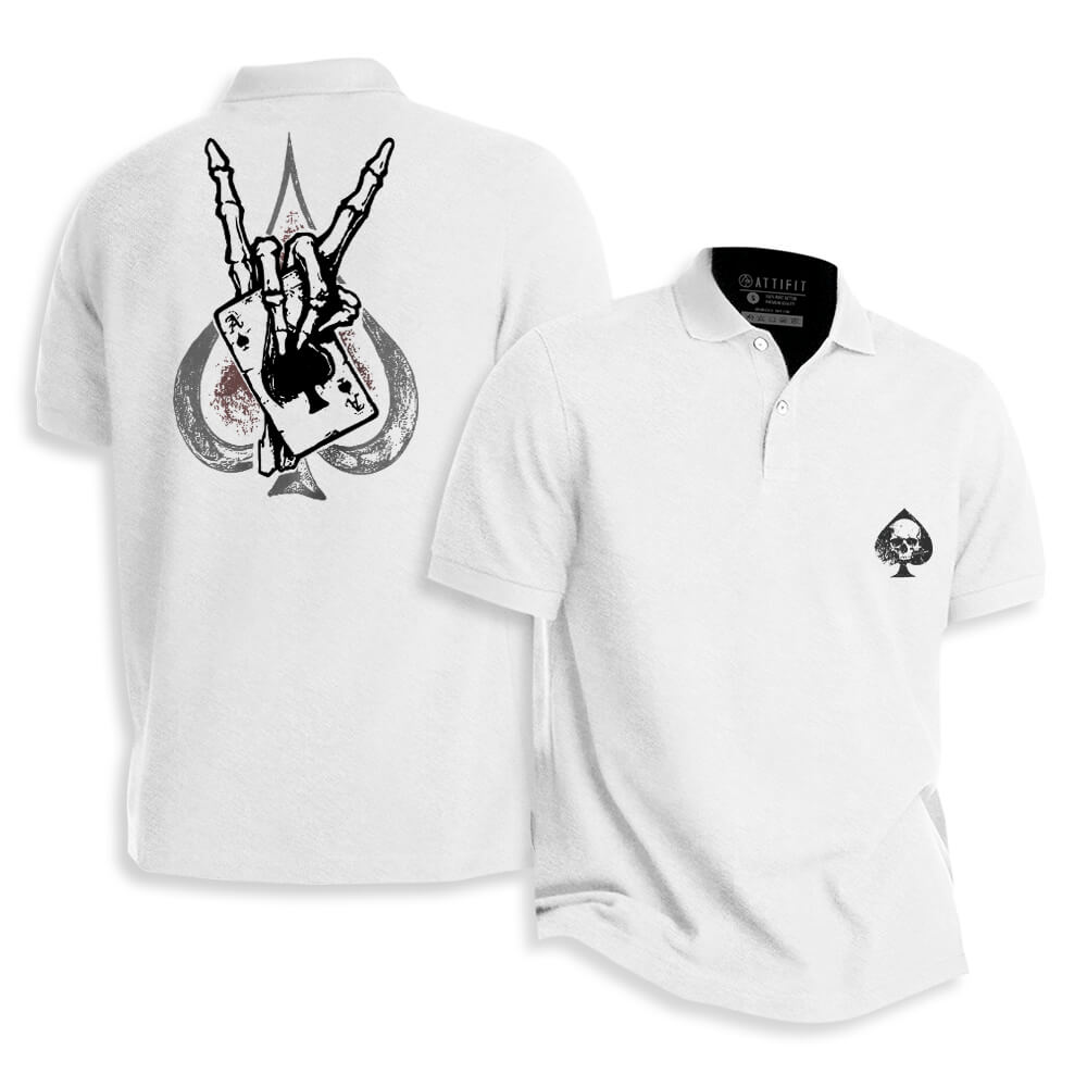 Skull Poker Polo Shirt