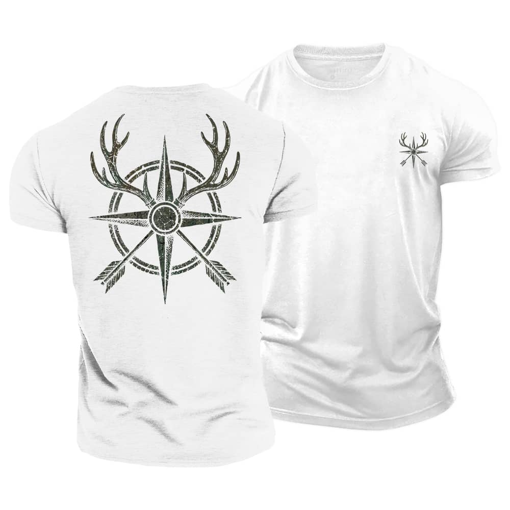 Hunting Compass Cotton T-Shirt